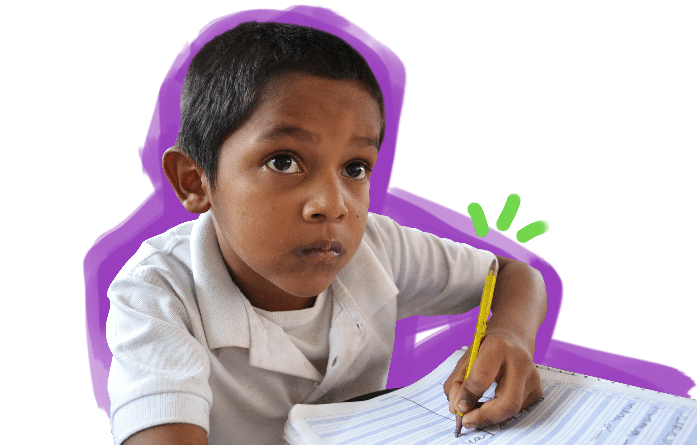 Kid at the school